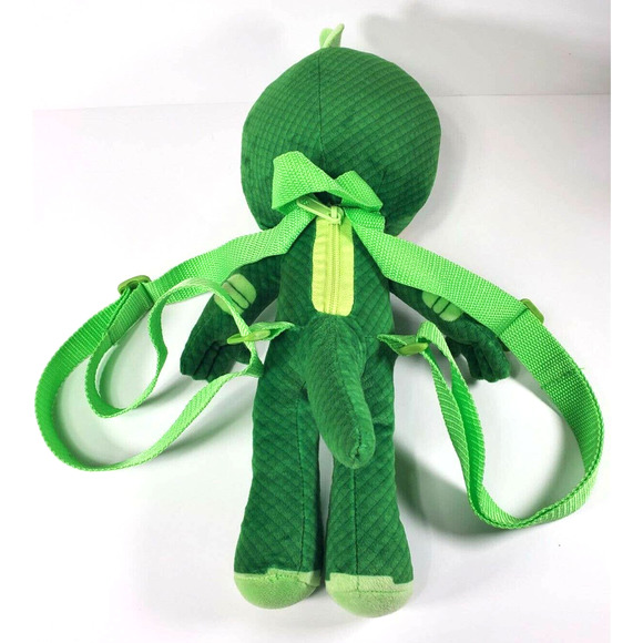 pj masks 2018 plush gekko with back pack straps and zipper pocket 15" - Picture 4 of 8
